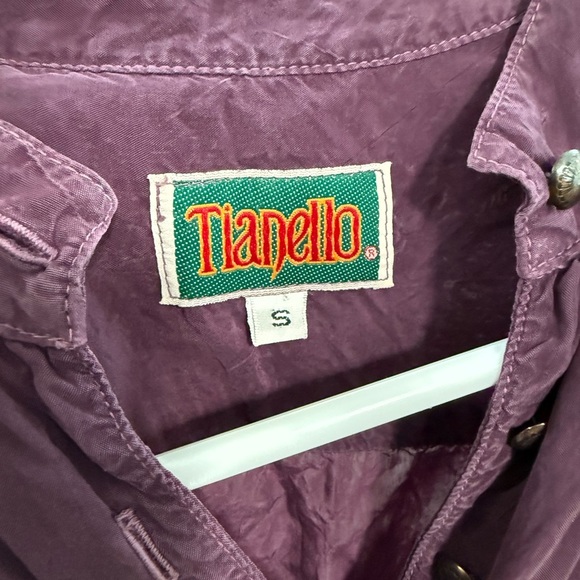 Vintage Tianello Deep Purple Sleeveless tunic - Picture 4 of 4